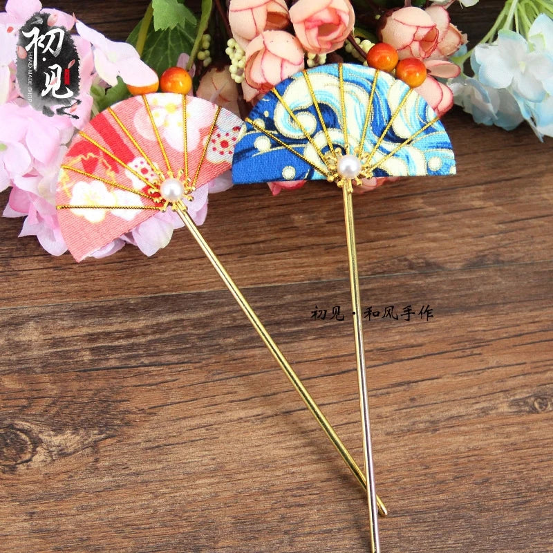 Cherry Blossom Kanzashi Hair Stick