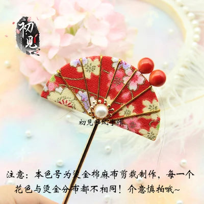 Cherry Blossom Kanzashi Hair Stick