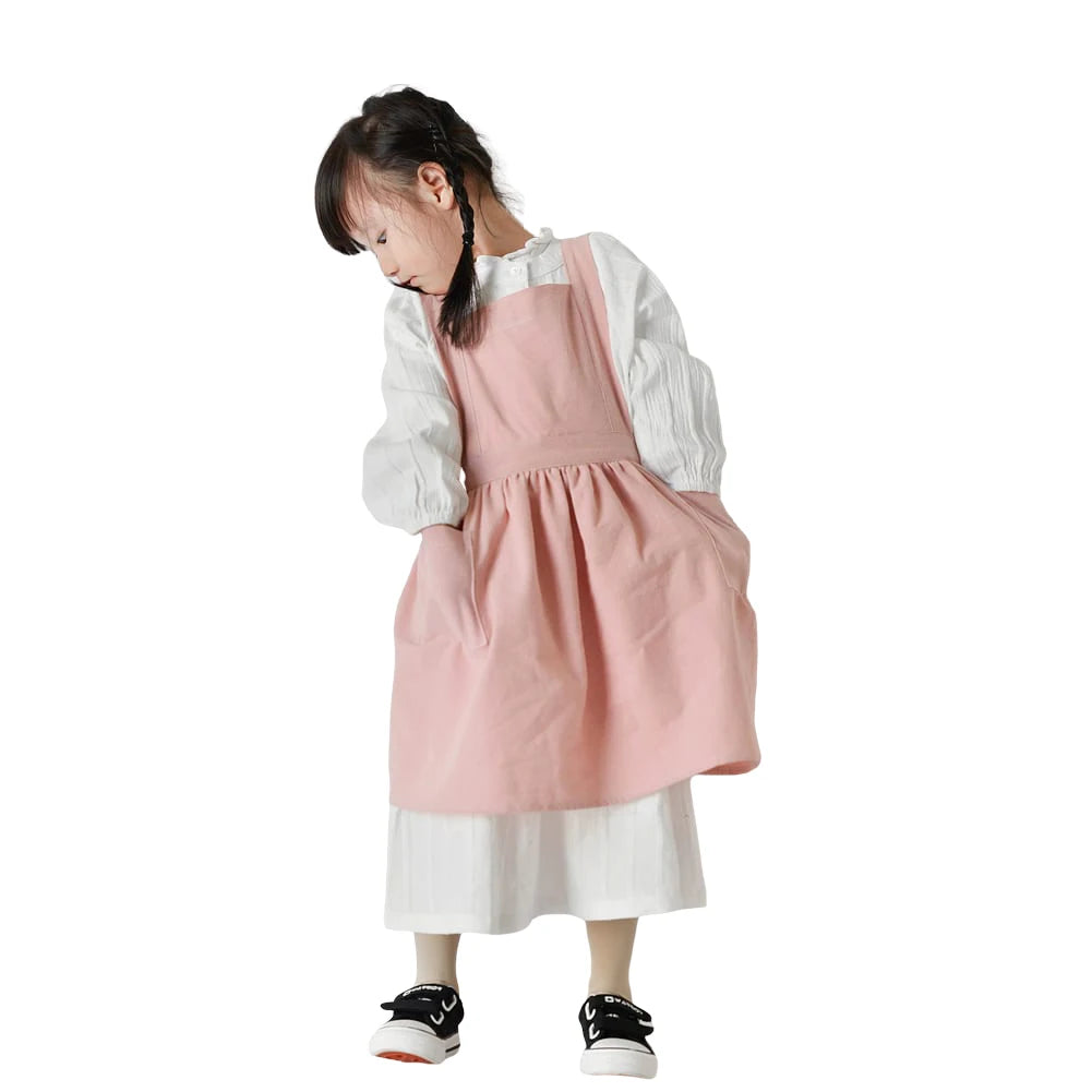 Japanese Kids Cotton Linen Bib Apron