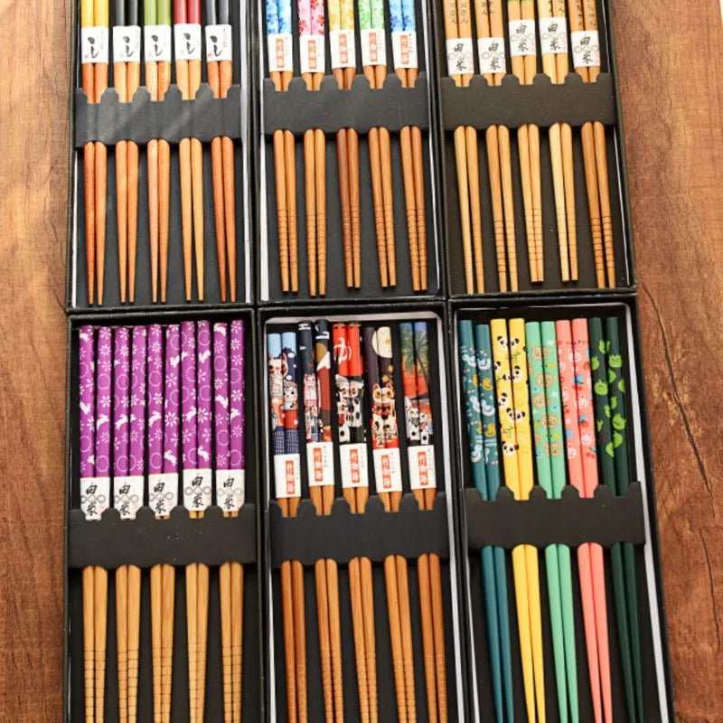 Japanese Bamboo Chopsticks Set