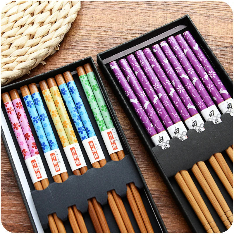 Japanese Bamboo Chopsticks Set