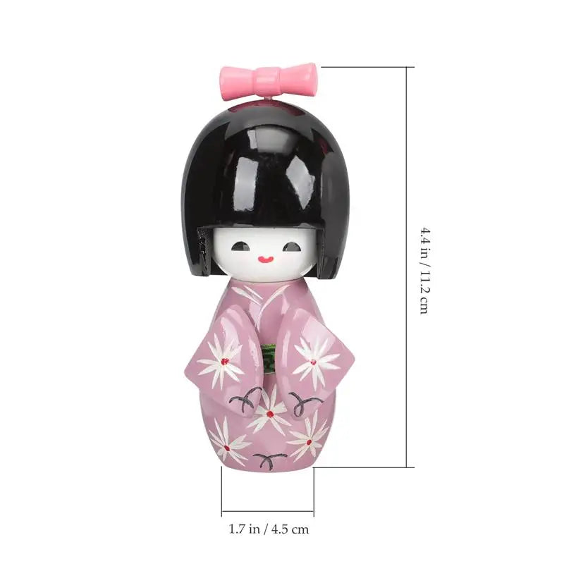2 Pcs Japanese Kokeshi Dolls