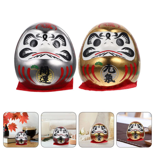 Lucky Dharma Eggs Daruma Dolls Pair