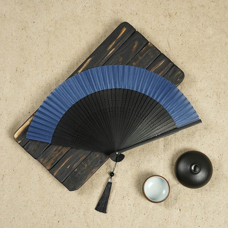 Folding Japanese Wooden Hand Fan