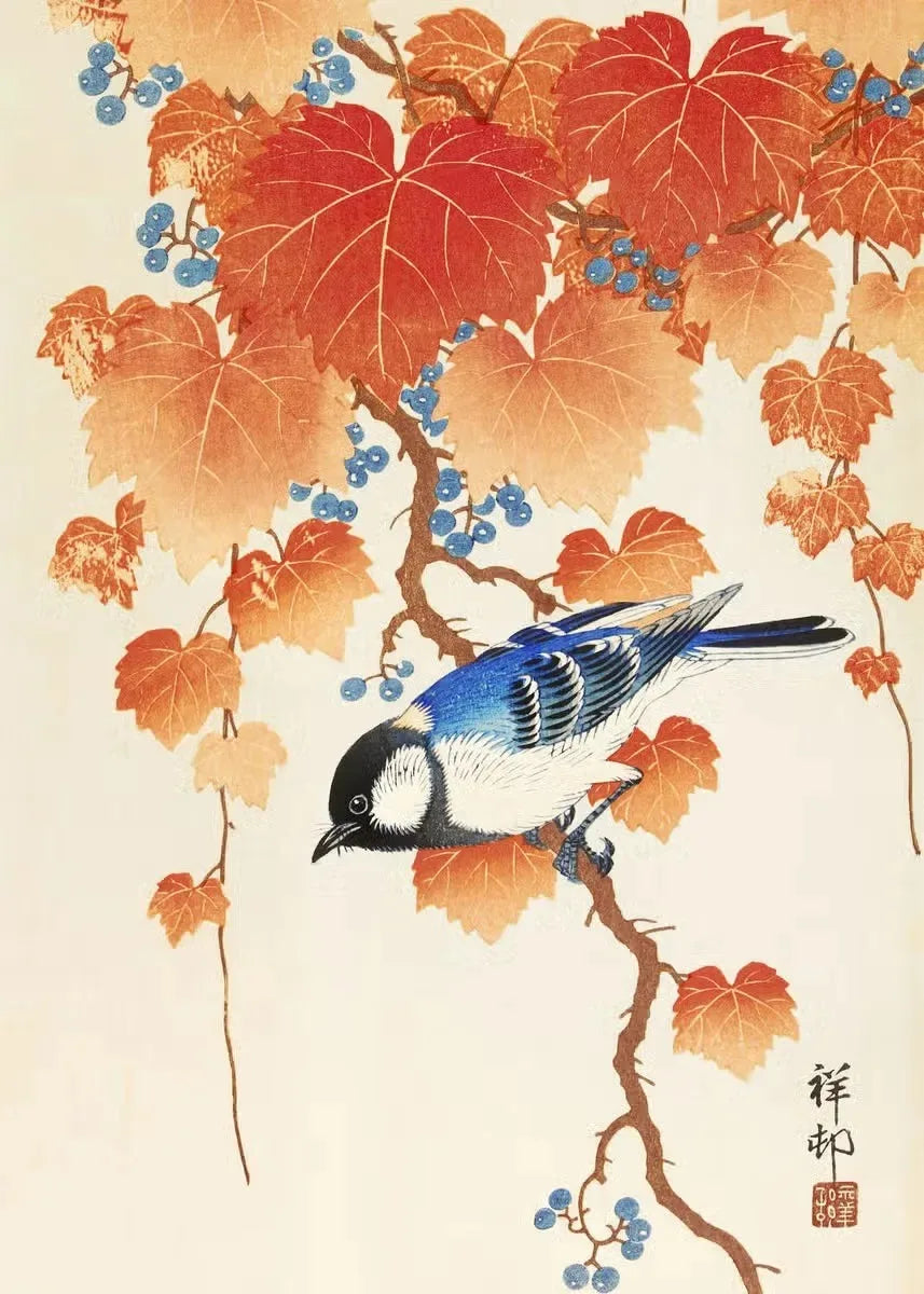 Birds Painting Wall Art Posters