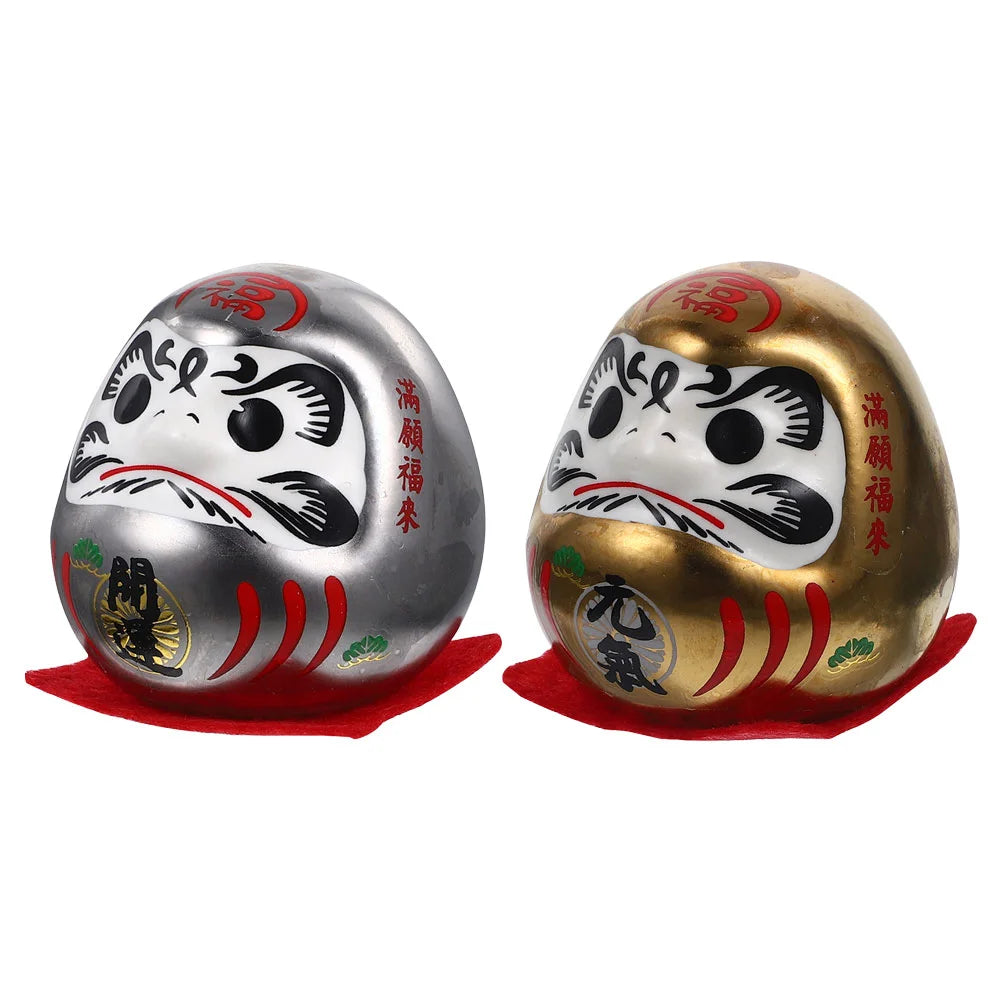 Lucky Dharma Eggs Daruma Dolls Pair