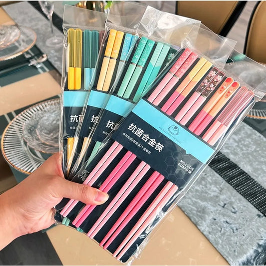 Colorful 5 Pairs Japanese Chopsticks