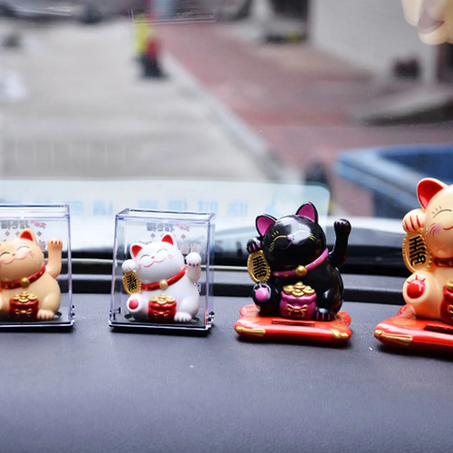 Mini Waving Japanese Lucky Cat