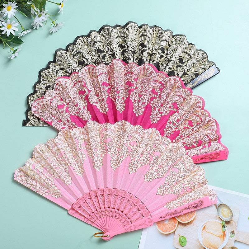 Japanese Plastic Folding Hand Fan