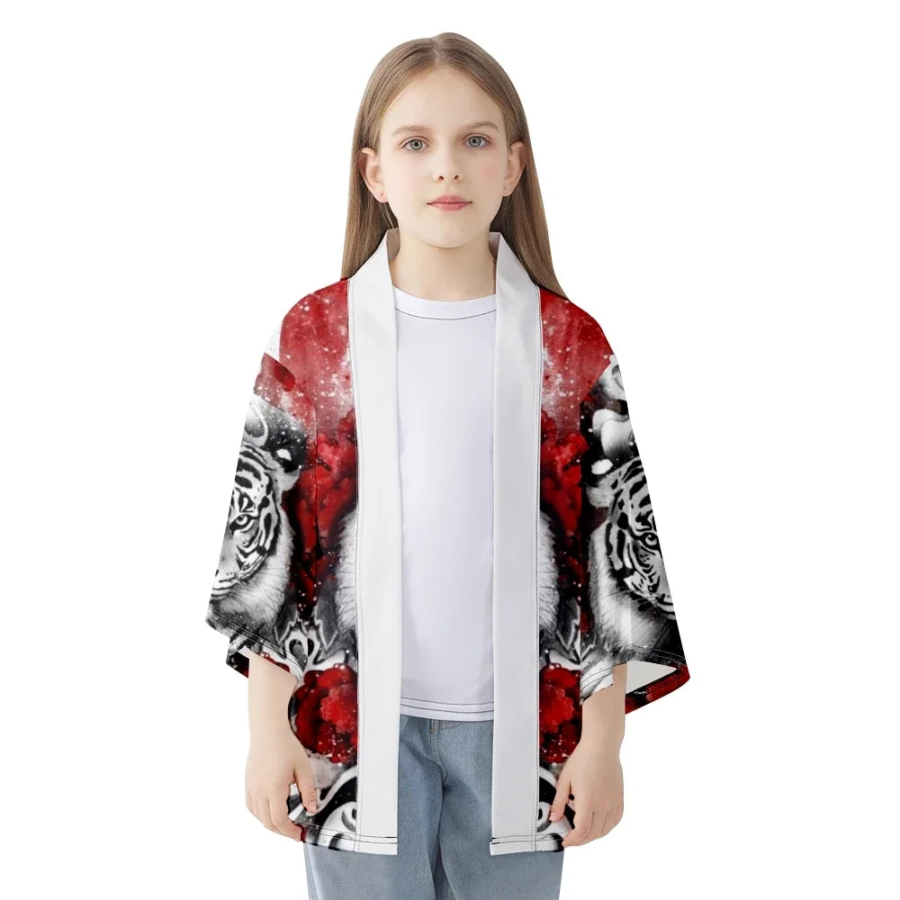 Japanese Tiger Print Cardigan