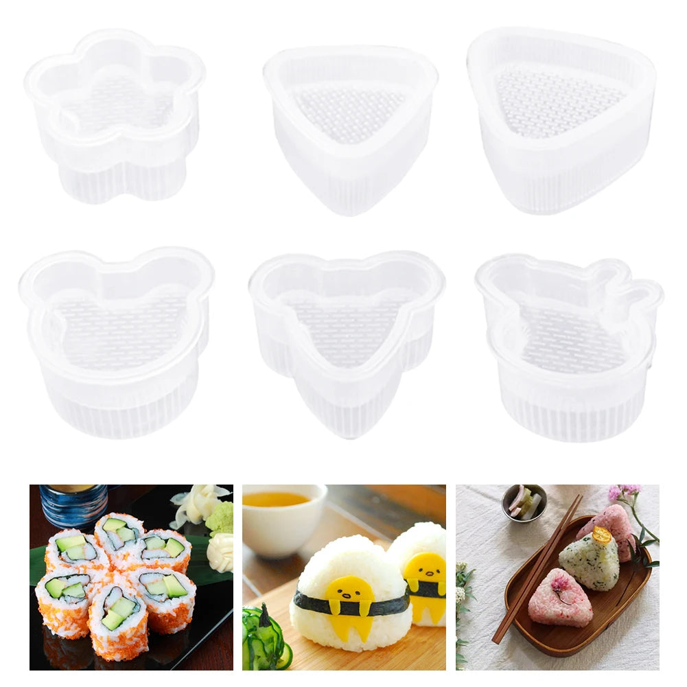 6 Sushi Rice Maker Molds
