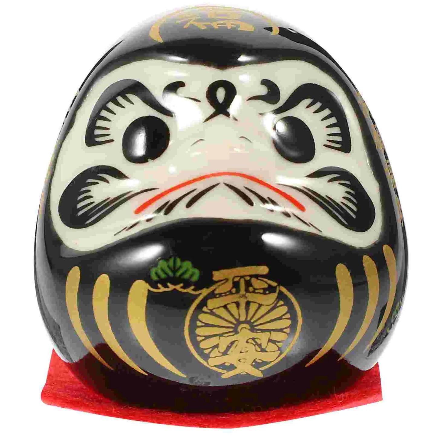 Black Dharma Eggs Daruma Doll