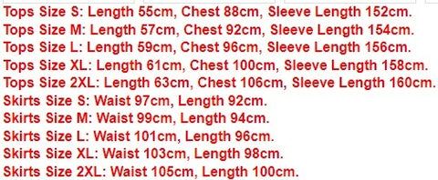 samurai costume size