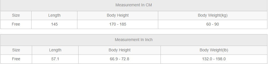 kimono costwear size