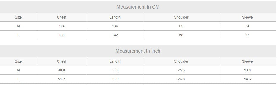cosplay kimono size