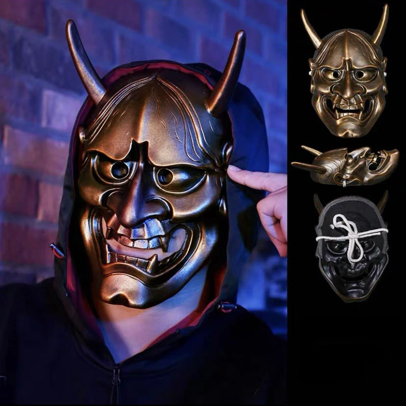 bronze hannya mask