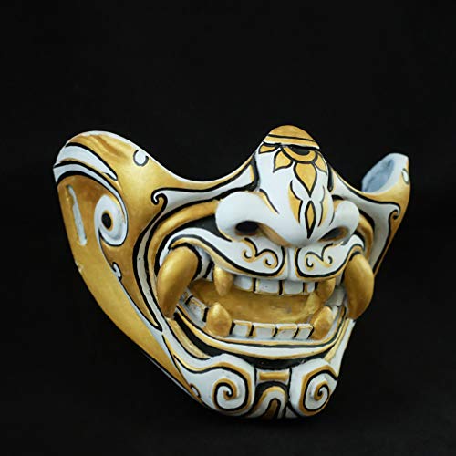 golden samurai half mask