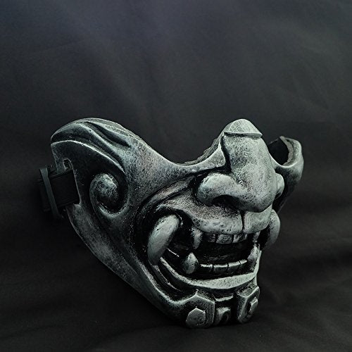 half face silver mask