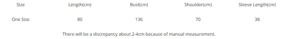kanji hanten size