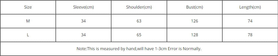 warm hanten size