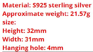 armor pendant size