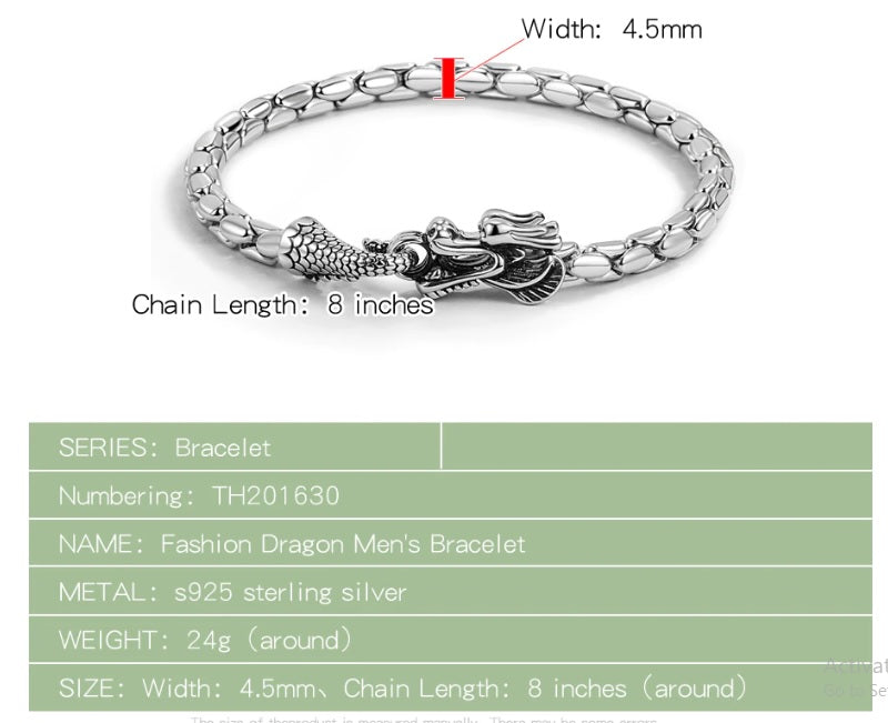 mens bracelet size