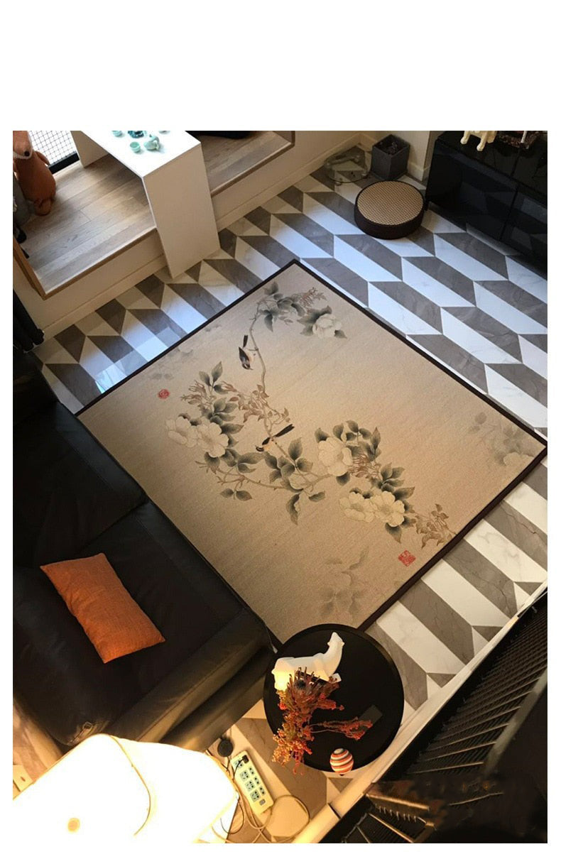 Traditional Summer Bloom Japanese Mat