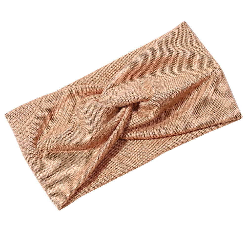 knitting cross headband