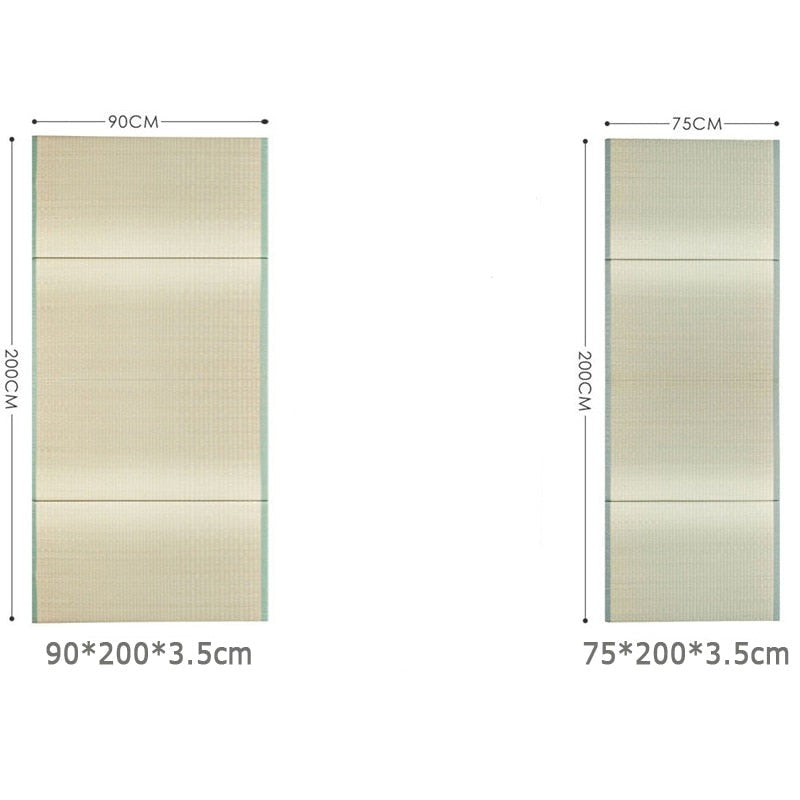 straw jingle mat size