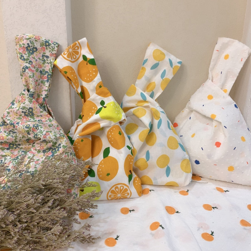 summer bloom knot bag