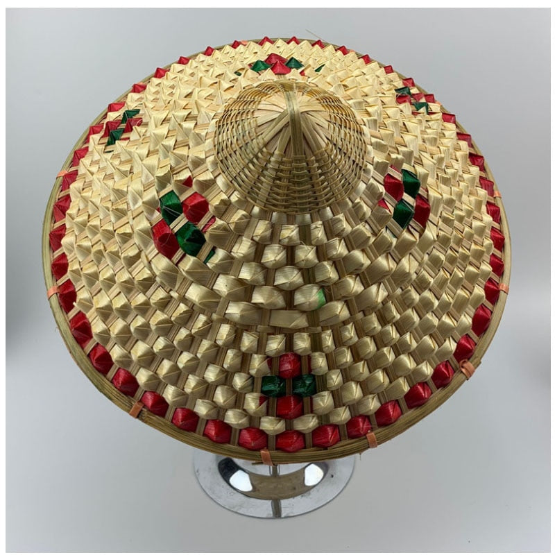 bamboo cone straw hat