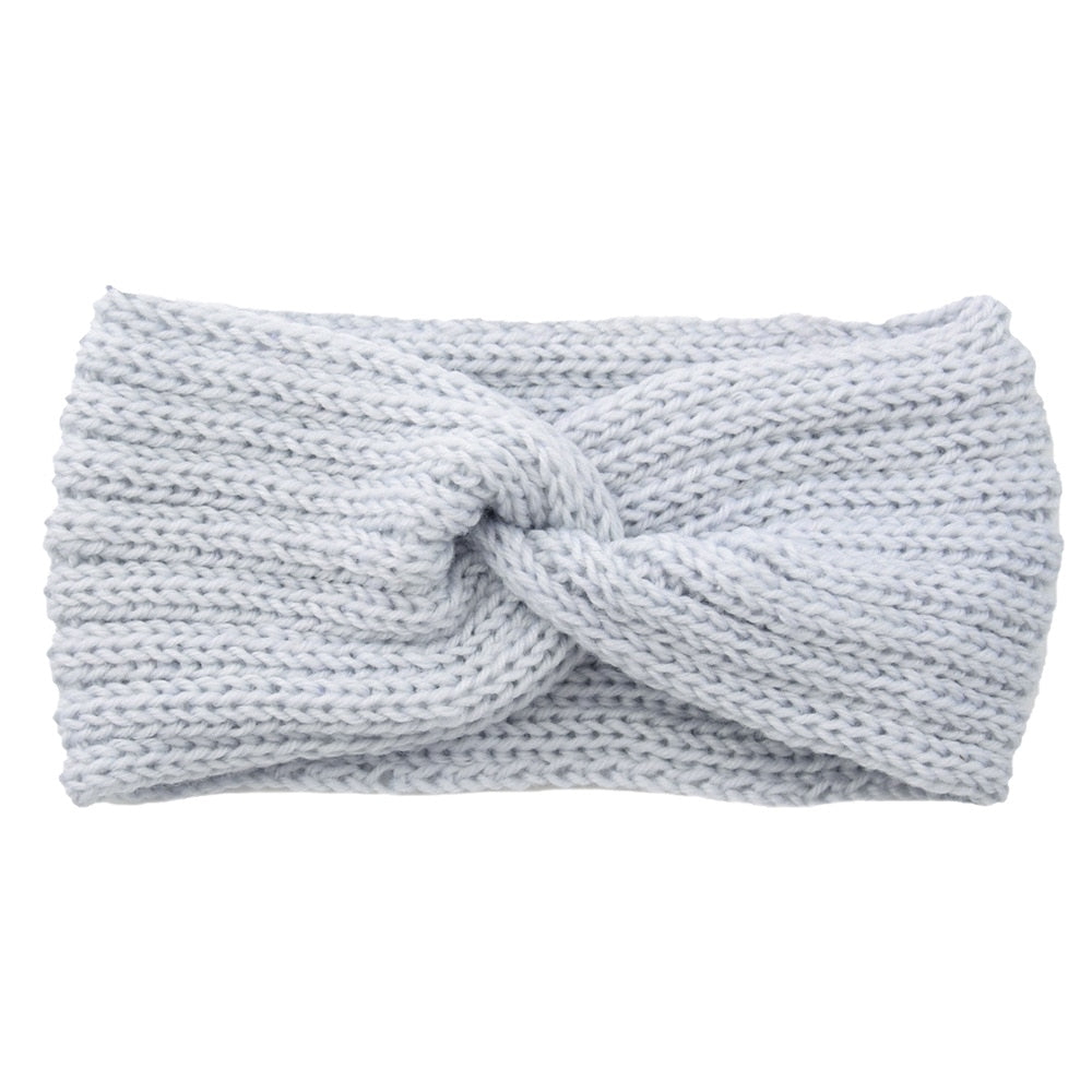 knitting cross headband