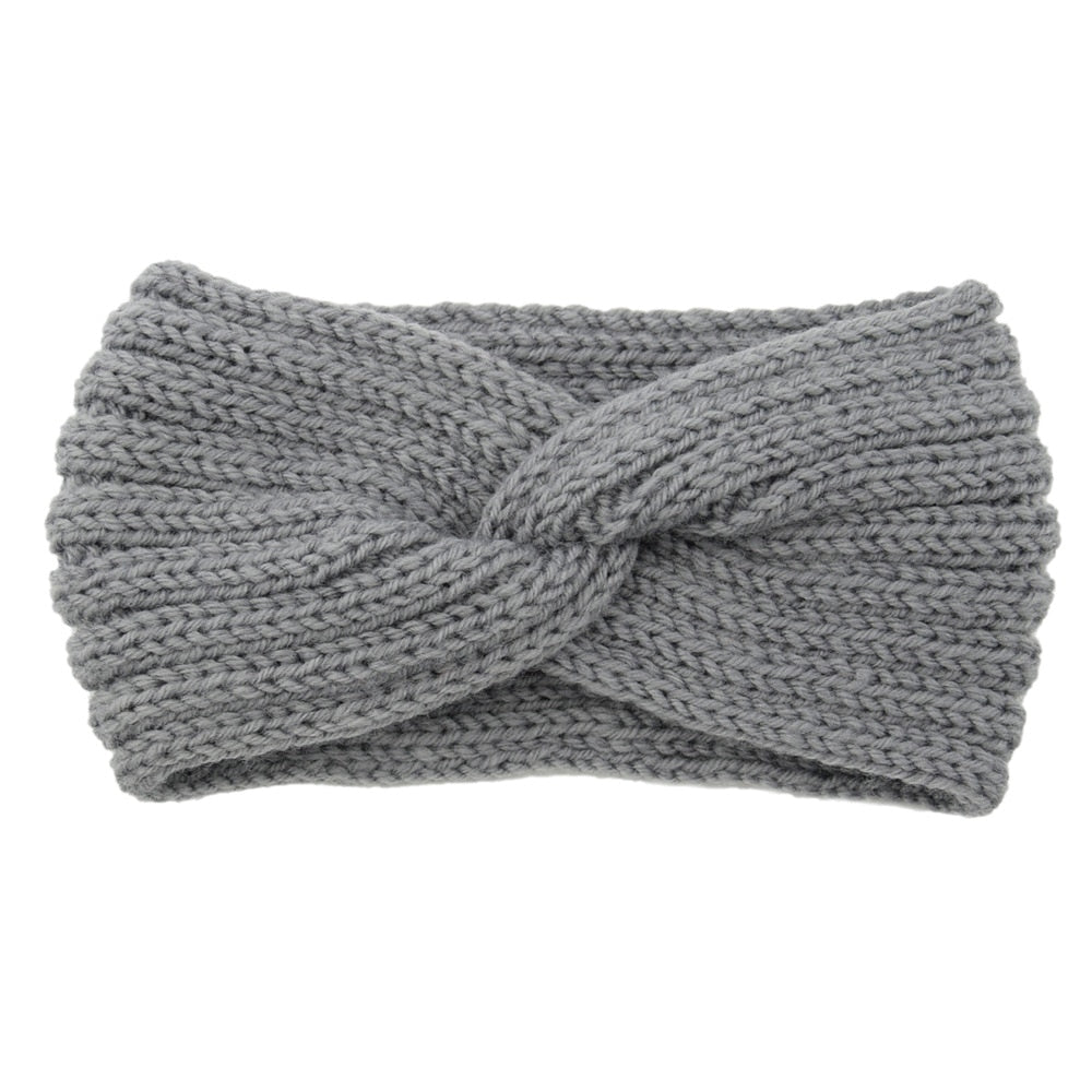 knitting cross headband