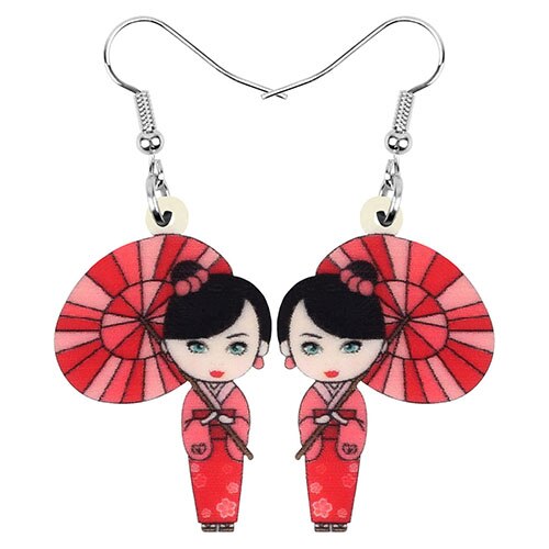 kimono girl earring
