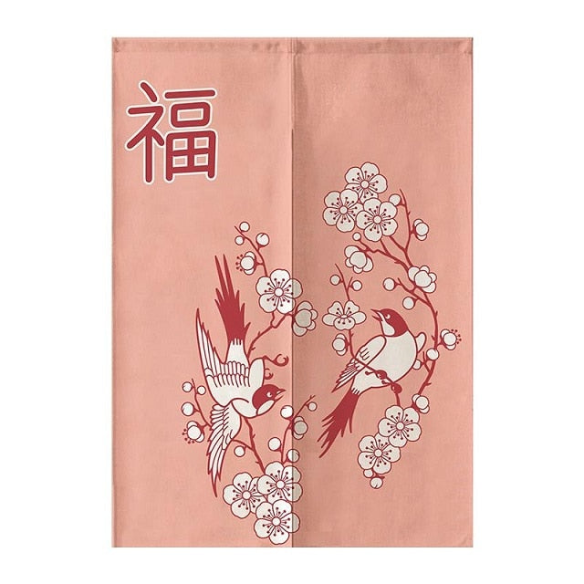 flowers and birds curtain
