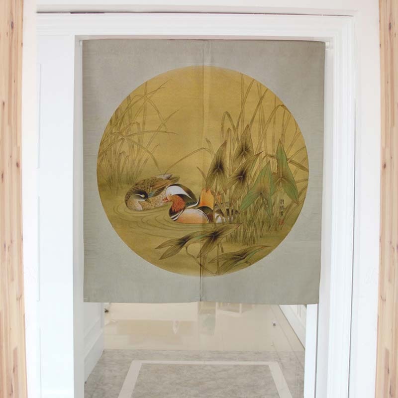 koi fish and dragon curtains