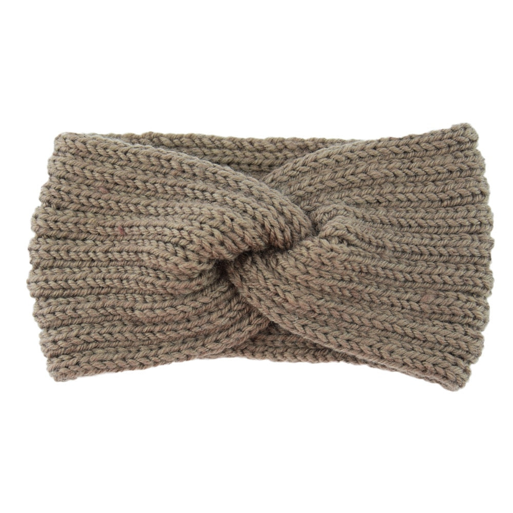 knitting cross headband