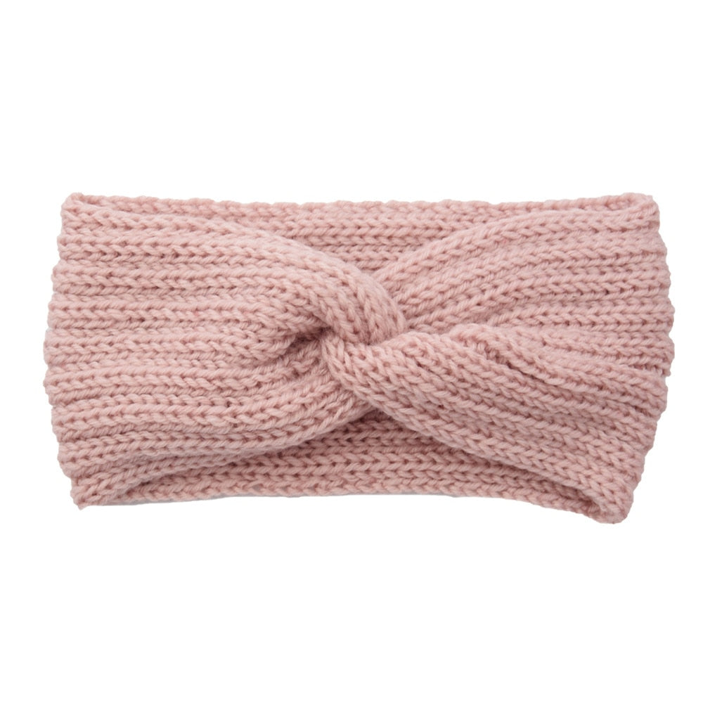 knitting cross headband