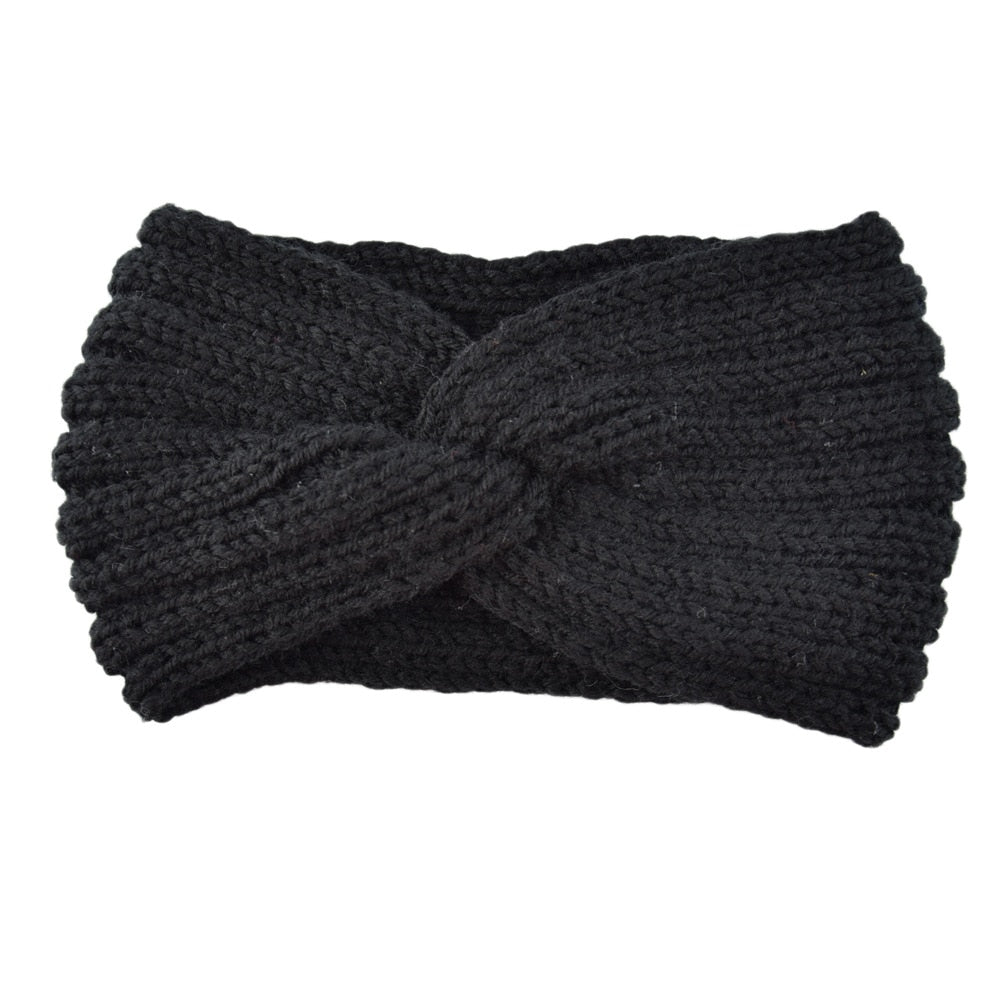 knitting cross headband