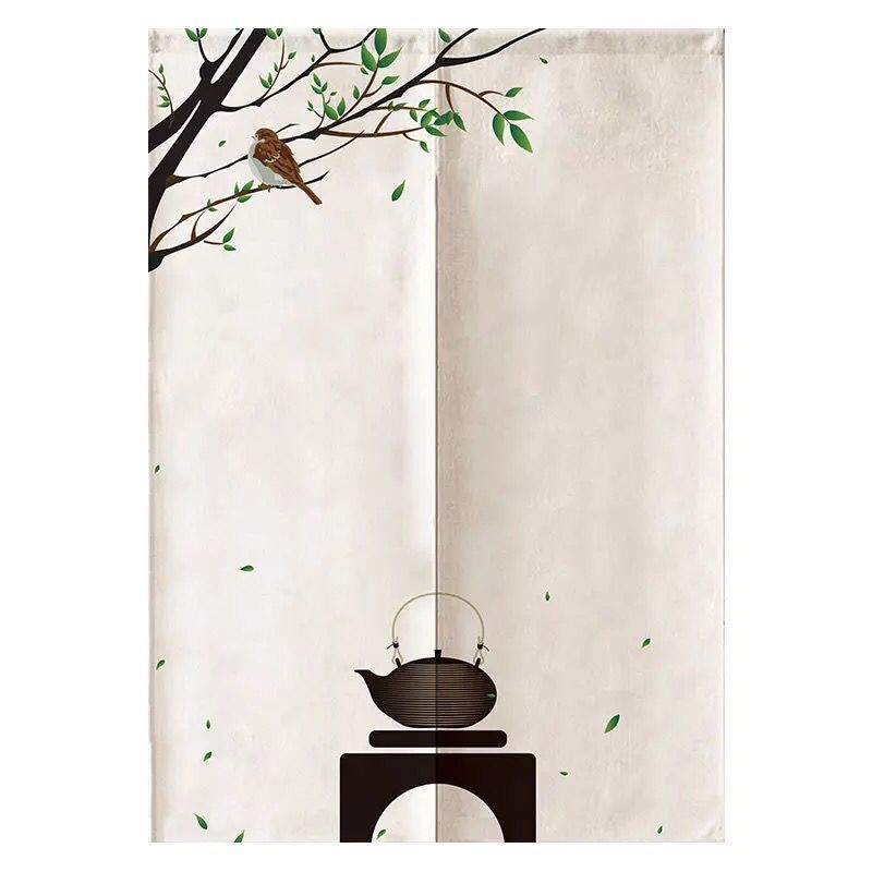 ink art japanese curtains
