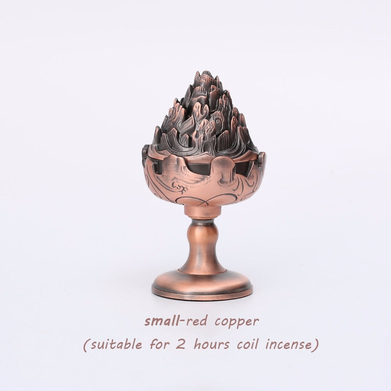 antique gold incense burner