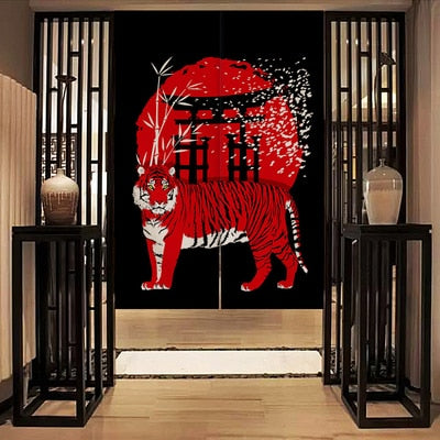kitsune style japanese curtain
