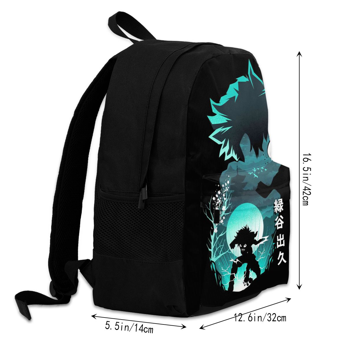 Anime hero backpack size