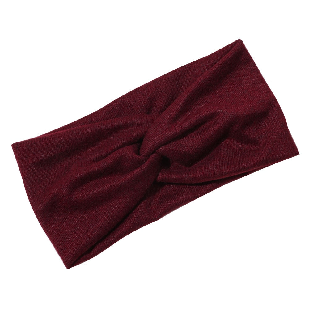 knitting cross headband