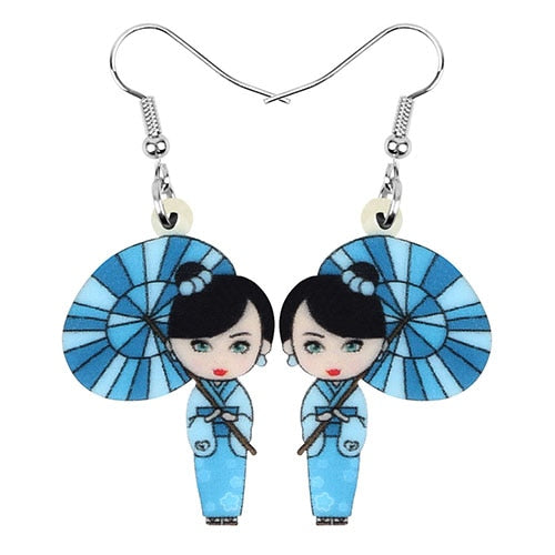 kimono girl earring