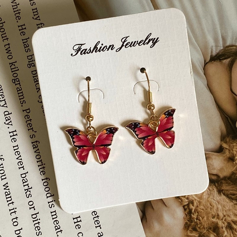 butterfly style earring
