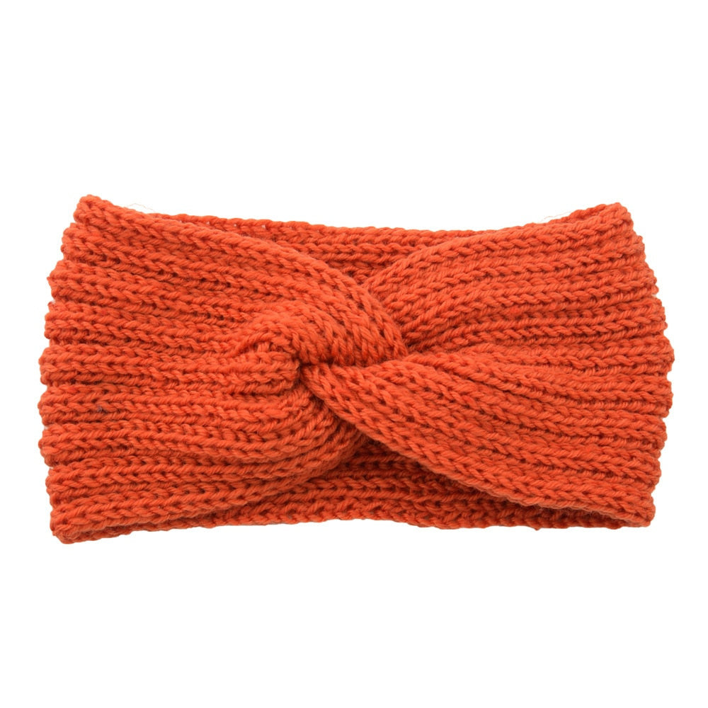 knitting cross headband