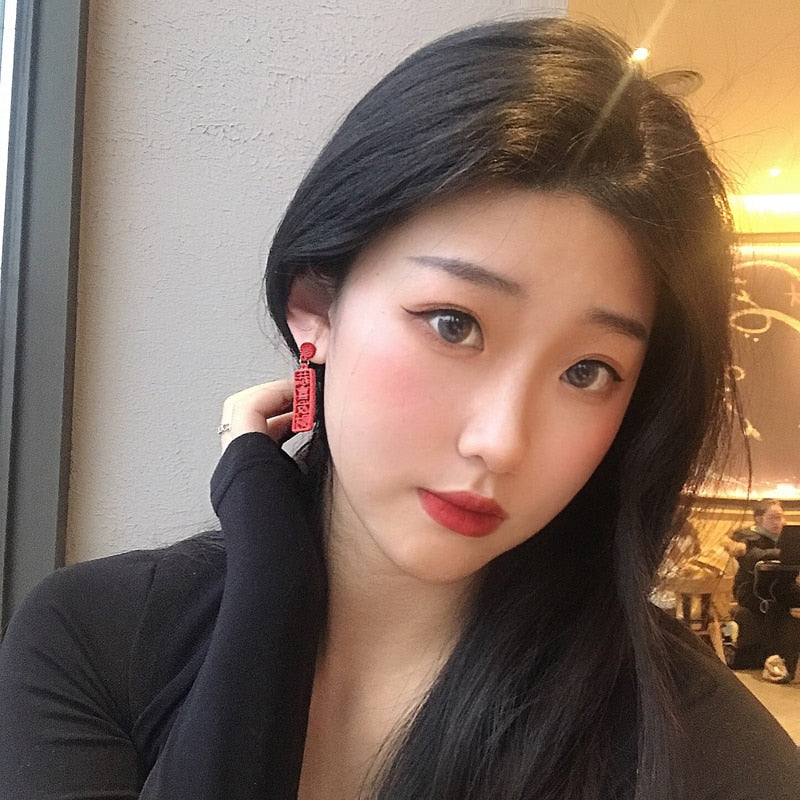 wishful words earrings