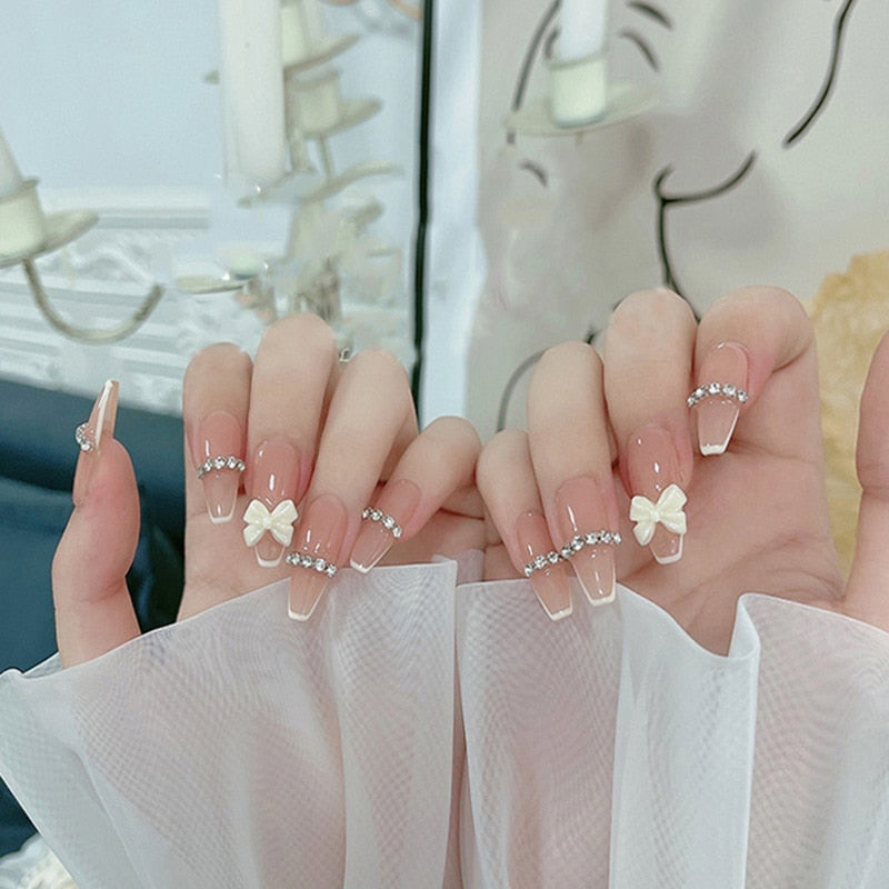 gradient color japanese nails