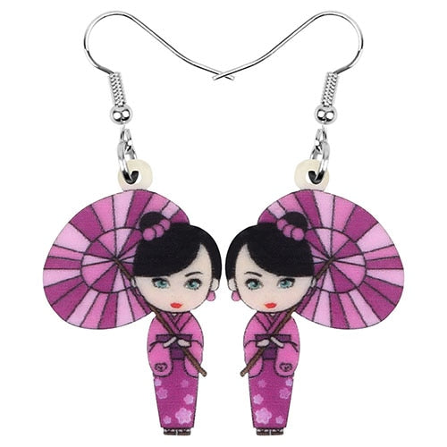 kimono girl earring